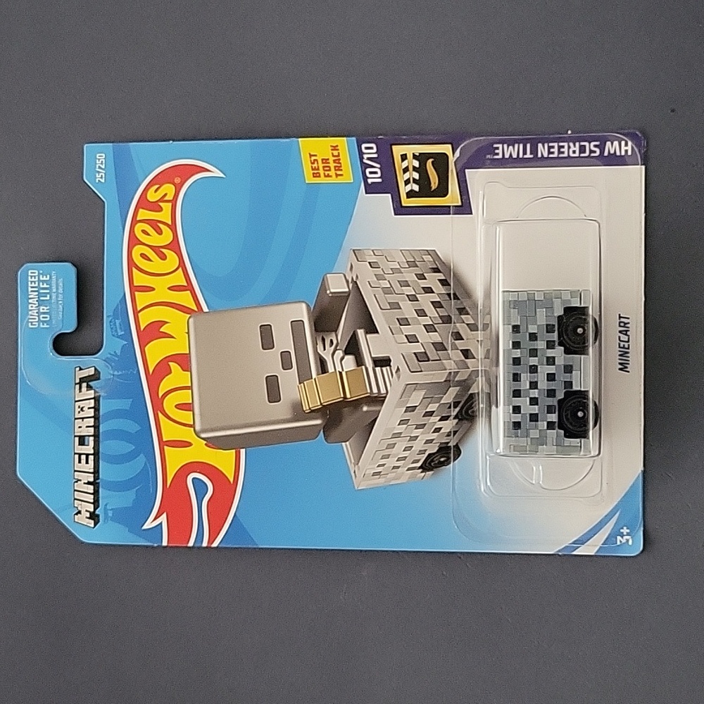 Hot Wheels Minecraft Minecart-2017